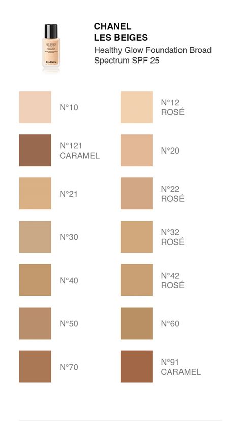 chanel les beiges 21|chanel les beiges colour chart.